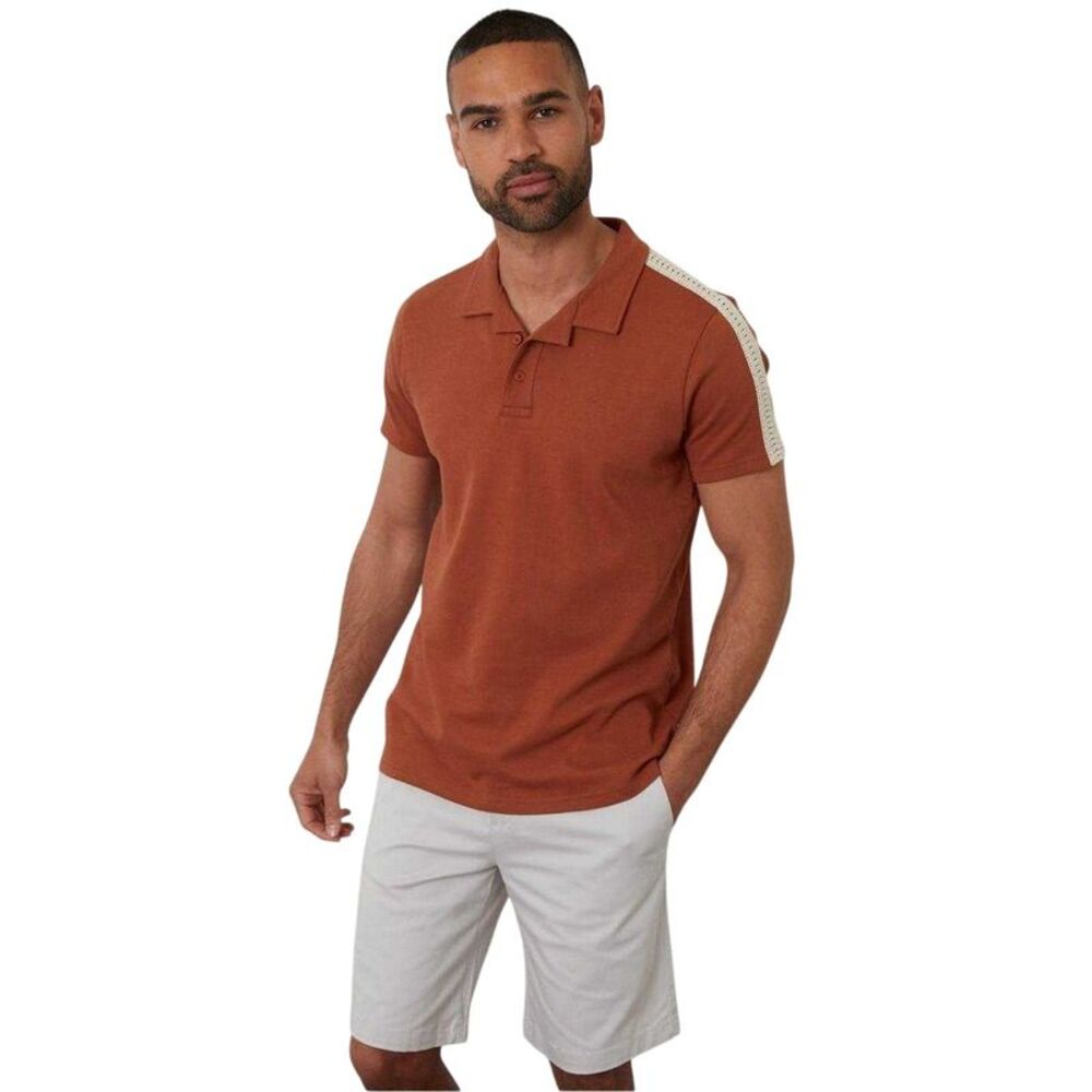 Threadbare Mens Kirkby Polo Shirt / Rust